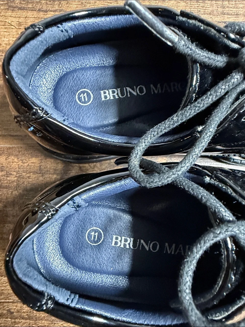 Bruno Marc Kids Black Patent Dress Shoes - Lace-Up